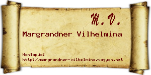 Margrandner Vilhelmina névjegykártya